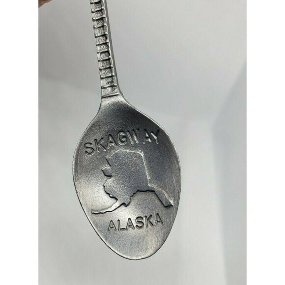 73 White Pass & Yukon Route WAPW Skagway Alaska Pewter Mini Vintage Spoon Décor - Picture 7 of 12